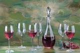 Souprava sklenic Maxima Wine s lahví (7 ks)
