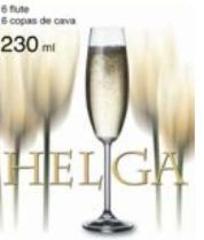 Sklenice Helga flétna na sekt 6 ks (230 ml) Sklenice Helga flétna na sekt 6 ks (230 ml)